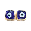 Brass Enamel Beads KK-F842-02F-2