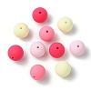 Rubberized Style Opaque Acrylic Beads MACR-CJC0009-02E-8