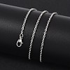 Tarnish Resistant 304 Stainless Steel Cable Chain Necklace Making STAS-P045-05P-4