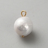 Natural Baroque Keshi Pearl Charms KK-CJC0025-001G-01-1