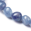 Dyed & Heated Natural Blue Aventurine Bead Stretch Bracelets BJEW-K213-02-3