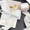 3 Rolls Polyester Satin Frayed Ribbon OCOR-DR0001-03A-6