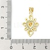 Brass Micro Pave Cubic Zirconia Pendants KK-I379-03G-E-3