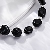 Natural Obsidian Beaded Bracelets for Women G-P563-07P-14-2