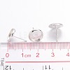 Brass Stud Earring Settings LS-IFIN-Q006-S-3