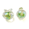 UV Plating Rainbow Iridescent Acrylic Beads OACR-F004-02D-2