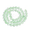 Transparent Crackle Glass Beads Strands GLAA-Q108-03A-07-2