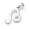 Tarnish Resistant 304 Stainless Steel Pendants X1-STAS-L210-06D-P-2