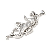 Ocean Brass Micro Pave Cubic Zirconia Pendants LS-KK-K411-04A-P-2