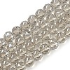 Transparent Electroplate Glass Beads Strands EGLA-N002-34C-C14-1