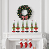 4 Sets 2 Style Christmas Wine Bottle Cover Pleuche Decoration AJEW-GF0007-18-7