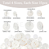 60Pcs 4 Styles Shell Buttons BUTT-SP0001-17-2