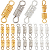 90Pcs 3 Colors Alloy Screw Clasps FIND-SC0012-06-1