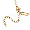 304 Stainless Steel Paperclip Chain Bracelet Making AJEW-JB01434-02-3
