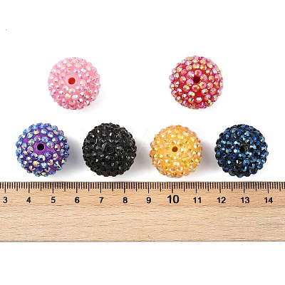 AB-Color Resin Rhinestone Beads RESI-S315-20x22-M-1