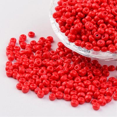 6/0 Baking Paint Glass Seed Beads X-SEED-S003-K20-1