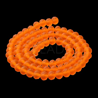 Transparent Glass Beads Strands EGLA-A034-T8mm-MD25-1