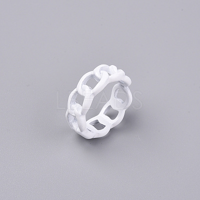 Spray Painted Alloy Cuff Rings RJEW-T011-29G-RS-1