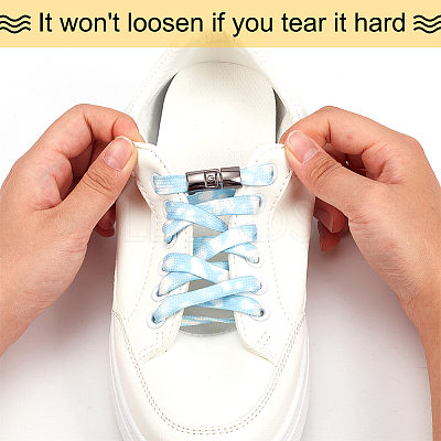 24Pcs 6 Colors Alloy Shoelaces Buckle Lock FIND-NB0005-17-1
