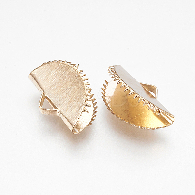 Iron Ribbon Crimp Ends X-IFIN-I026-02LG-B-1