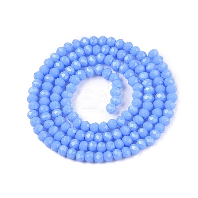 Opaque Solid Color Imitation Jade Glass Beads Strands EGLA-A044-P2mm-D17-1