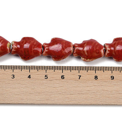 Handmade Porcelain Beads Strands PORC-P030-01A-01-1