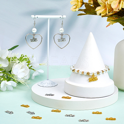 100Pcs 2 Colors Alloy Pendants FIND-SP0002-35-1