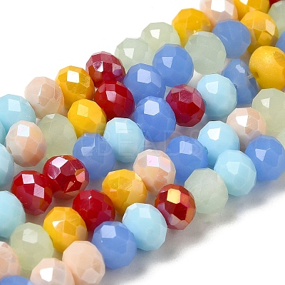 Glass Beads Strands EGLA-A034-M8mm-62-1