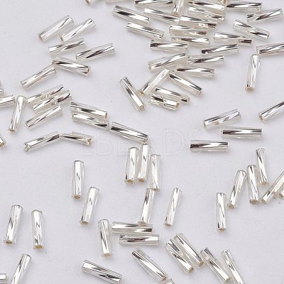 Glass Twisted Bugle Beads X-SEED-E002-12mm-821#-1