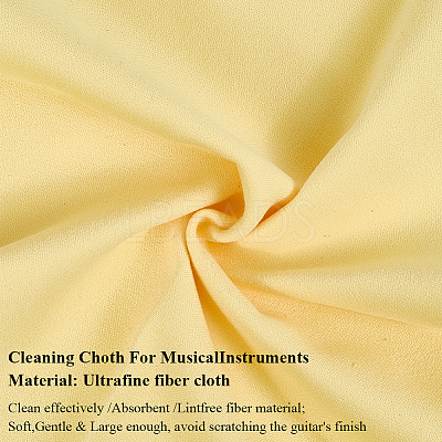 8Pcs 4 Colors Microfiber Musical Instrument Pipe Cleaning Cloth AJEW-CN0004-28-1