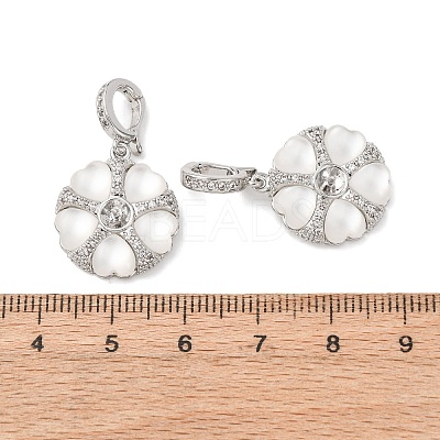 Brass Micro Pave Cubic Zirconia Peg Bails KK-A279-20P-1