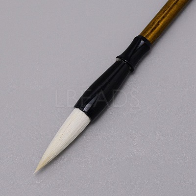 Wooden Chinese Calligraphy Drawing Brush Pen TOOL-WH0132-70B-1