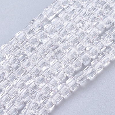Glass Bead Strands GLAA-R041-4x4mm-24-1
