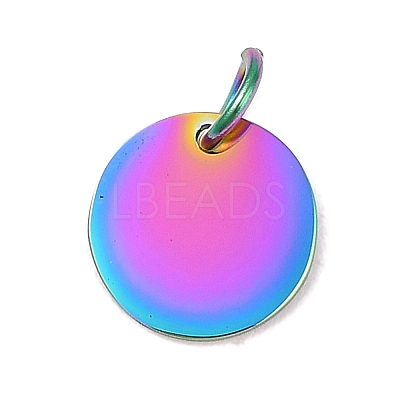 Ion Plating(IP) 304 Stainless Steel Pendants STAS-I311-32C-RC-1