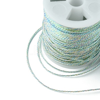 17M Rainbow Color Polyester Sewing Metallic Thread OCOR-E026-08C-1