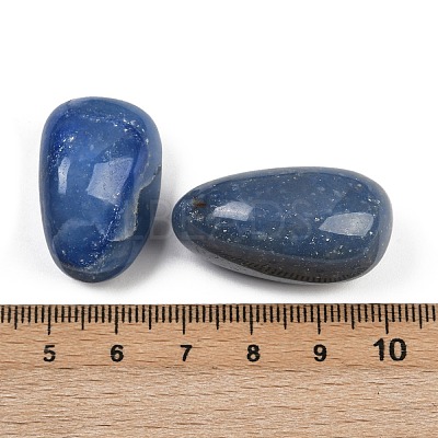 Dyed & Heated Natural Blue Aventurine Beads G-M368-08B-1
