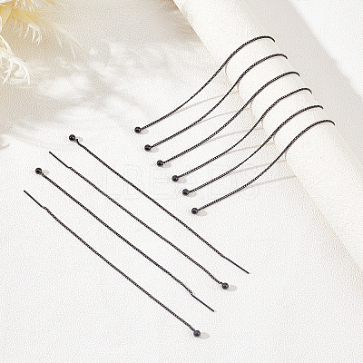 10Pcs 304 Stainless Steel Ear Thread EJEW-UN0002-02-1