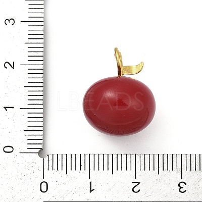 Enamel Plastic Pendants KK-G526-21G-02-1