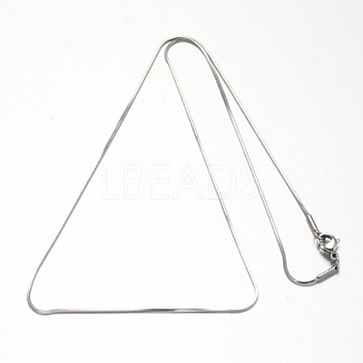 304 Stainless Steel Snake Chains Necklaces STAS-F094-24-1