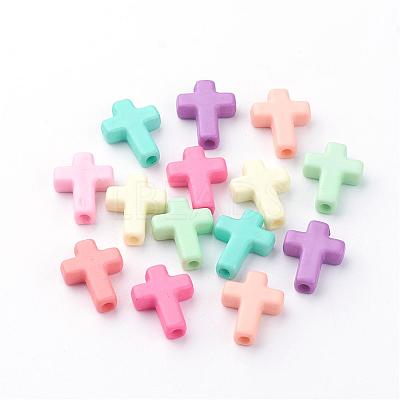 Opaque Acrylic Beads SACR-S295-10-1