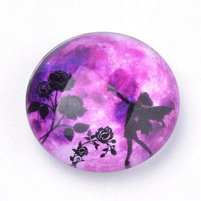 Fridge Magnets Glass Decorations GGLA-Q051-30mm-050-1