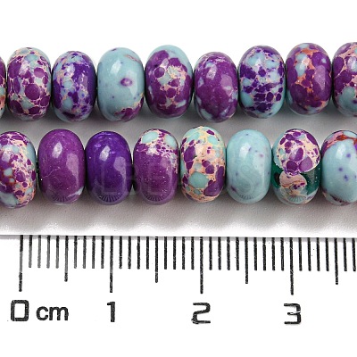 Synthetic Imperial Jasper Dyed Beads Strands G-D077-E01-01B-1