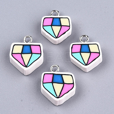 Handmade Polymer Clay Pendants CLAY-T016-77-1