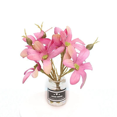 Plastic Flower Miniature Ornaments PW-WG0299B-03-1