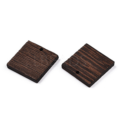 Natural Wenge Wood Pendants WOOD-T023-79-1