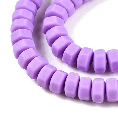 Handmade Polymer Clay Beads Strand CLAY-T021-01O-1