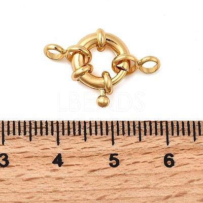 Brass Spring Ring Clasps KK-D407-01G-B-1
