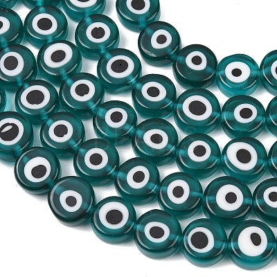 Handmade Evil Eye Lampwork Beads LAMP-C028-02A-1