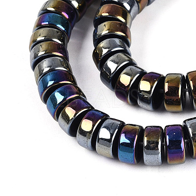 AB Color Plated Opaque Glass Beads Strands GLAA-T026-4x8mm-P01-1