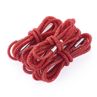 4Pcs Rhinestone Round Cord Shoelace FIND-TA0010-44P-02-1